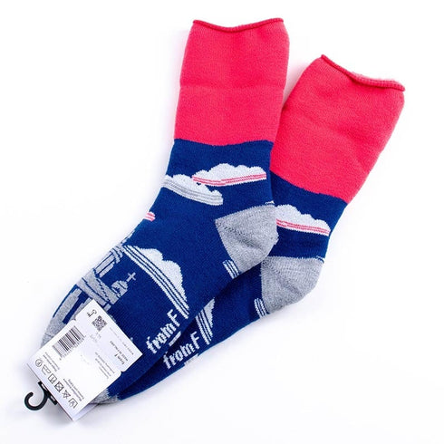 ソックス fromF モコモコソックス ヘルシンキ ブルー サイズM 36-38 (22.5ー25cm)TV093MBL